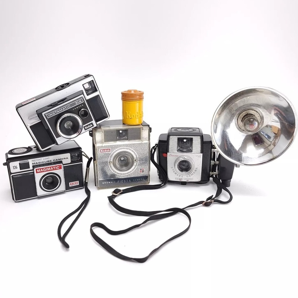 Vintage Camera Collection KODAK Brownie Fiesta‎ Starlet Instamatic Point & Shoot - Picture 2 of 16